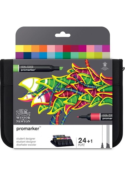 &amp; Newton Promarker 24′lü Çanta Seti Student