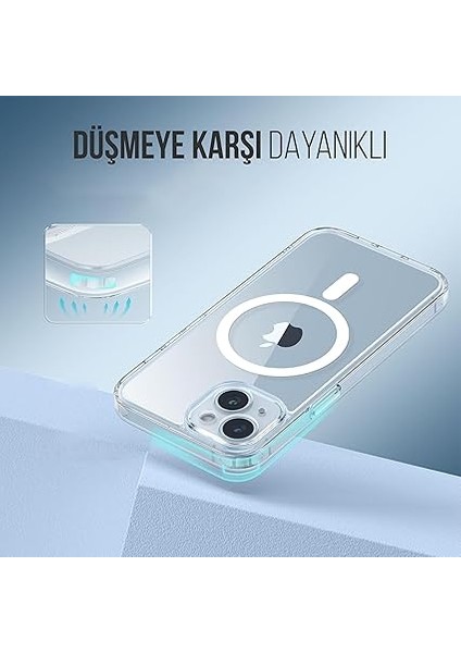 iPhone 13 Için Kılıf Kamera Korumalı Magsafe Wireless Şarj Özellikli Şeffaf Kılıf fırsatları