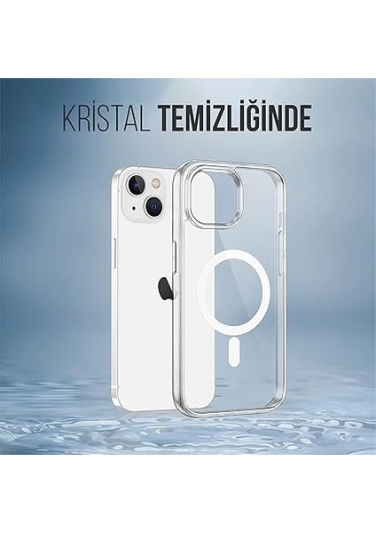 iPhone 13 Için Kılıf Kamera Korumalı Magsafe Wireless Şarj Özellikli Şeffaf Kılıf indirimleri