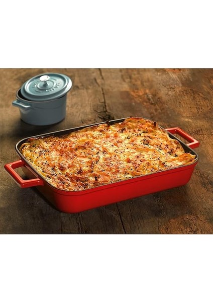 Döküm Dikdörtgen Tepsi, 26X40 Cm, Turuncu fiyatları