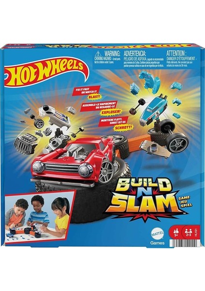 Wheels Build N Slam Kutu Oyunu, 5 Yaş Nane Üzeri, , Çok Renkli
