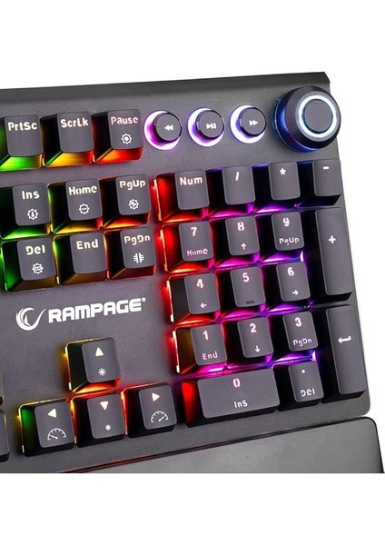Thunder Blue Switch Rgb Ledli Bilek Destekli Mekanik Oyuncu Gaming Klavye modelleri