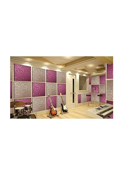 Kendinden Yapışkanlı Ses ve Isı Yalıtım Paneli, Akustik Duvar Paneli, Ses Yalıtım Süngeri, Keçe Kaplı Sünger 40X40 cm 6 Adet/1 M² Bej indirimleri