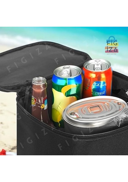 8 Litre Termos Çanta – Isı Yalıtımlı Termal Yemek ve Içecek Taşıma Çantası, Sıcak &amp; Soğuk Koruma, Piknik, Kamp, Ofis, Seyahat ve Araç Kullanımı Için Uygun, Sızdırmaz ve Silinebilir (Siyah) fırsatları