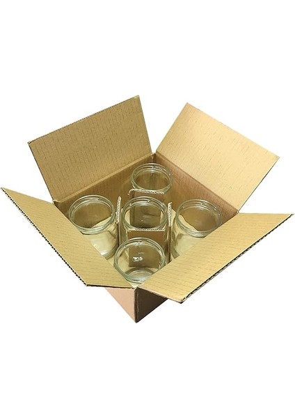 425 ml Metal Beyaz Kapaklı Şeffaf Cam Kavanoz 5 Adet fırsatları