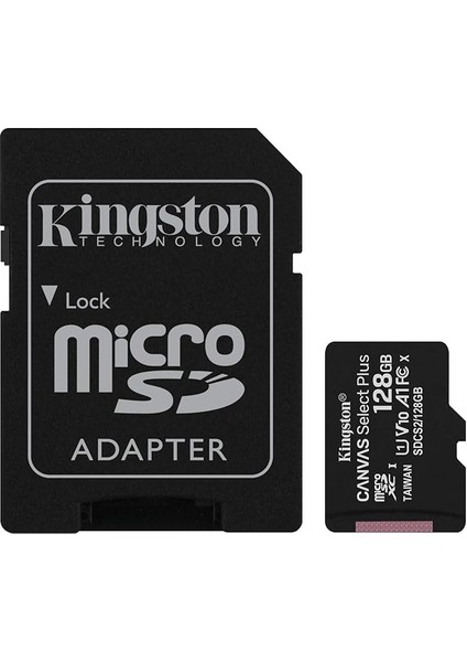 Canvas Select Plus 128GB Uhs-I, U1, V10 Microsd Hafıza Kartı SDCS2/128GB Siyah