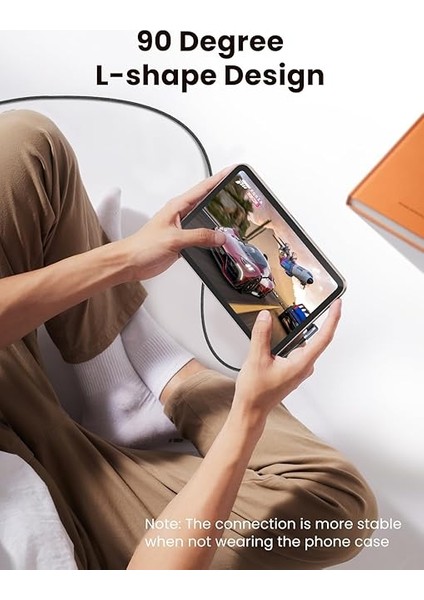 Usb-C To Usb-C 60W 3A Qc Pd Çift Tarafı 90 Derece Örgülü Hızlı Şarj Kalosu, 2 Metre, Siyah fiyatları