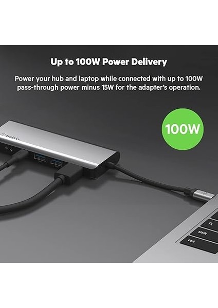 7'si 1 Arada Çok Bağlantı Noktalı USB C Hub (4k Hdmı, Usb-C, 2 x USB A, 3,5 mm Ses, Sd 3.0 Yuvası Için Micro-Sd 3.0 Ile)), AVC009BTSGY fırsatları