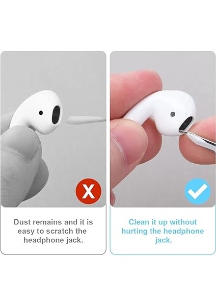 Airpod Temizleme Kiti, Süngerli 3'ü 1 Arada Airpod Temizleyici Kalem, Kablosuz Kulaklıklar Temiz Kalem, Toz Giderme Kulaklıkları Cep Telefonu Için Çok Fonksiyonlu Kulaklık Temizleme Kiti - indirimleri