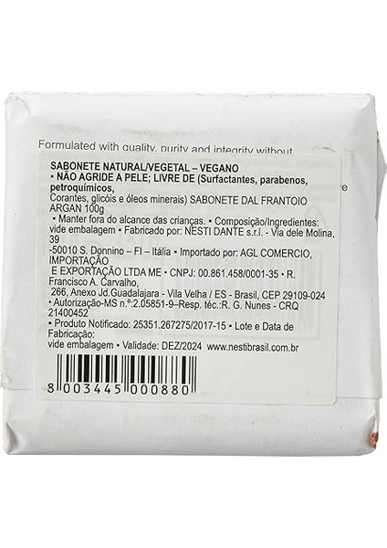 Dante Dal Frantoio Argan Sapone Di Marsiglia Sabun 100 gr modelleri