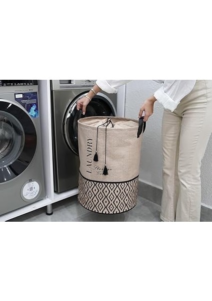 Yuvarlak Torbalı Düzenleyici Kirli Çamaşır Oyuncak Sepeti Organizer fırsatları