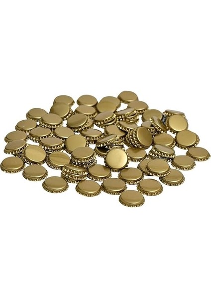 Soda Gazoz Bira Konserve Şişe Kapağı - Gold/gümüş Renkli Taç Metal Teneke Kapak 250 Adet fırsatları
