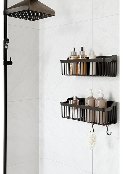 Yapışkanlı Banyo Rafı, 2'li Banyo Düzenleyici, Duş Rafı Organizer Şampuanlık, Duşakabin Rafı, Banyo Organizeri, Banyo Askısı Plastik modelleri