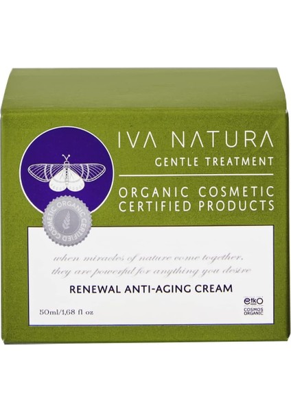 Natura Organik Yaşlanma Karşıtı Anti-Aging Krem Ölmez Otu Çiçeği Özlü 50 ml