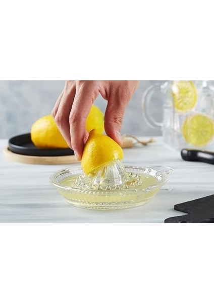 Cam Limon Sıkacağı | Portakal ve Narenciye Sıkacağı | Manuel, Şeffaf Cam, Kolay Temizlenir | Kulplu Taze Meyve Suyu Sıkacağı fiyatları
