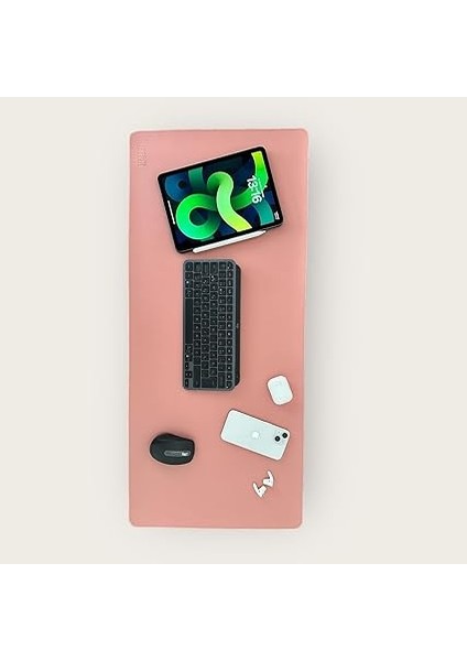 El Yapımı Deri Masa Pad - Premium Kaymaz Deri Mousepad ve Klavye Altlığı - Sümen Masa Matı (Pudra) fiyatları