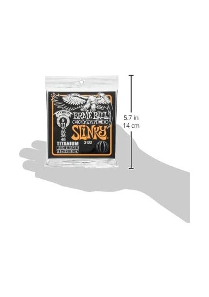 Ball Hybrid Slinky Kaplamalı Titanyum Rps Elektro Gitar Telleri, Ölçü 9-46 modelleri
