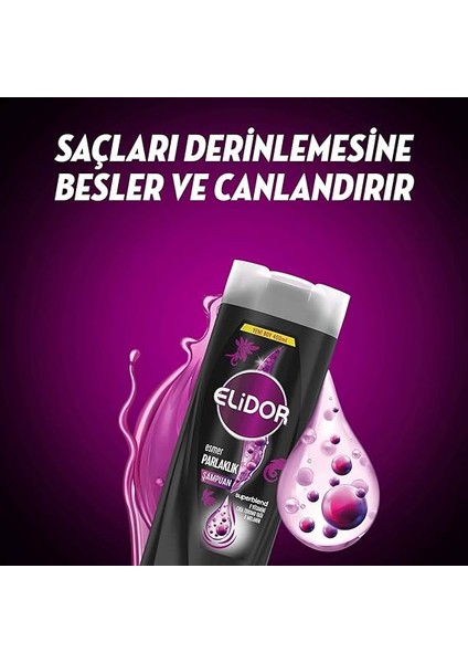Superblend Saç Bakım Şampuanı Esmer Parlaklık E Vitamini Chia Tohumu Yağı Melanin 400 ml modelleri