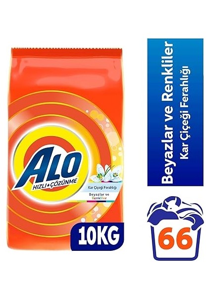 10 kg Kar Çiçeği Ferahlğı Beyazlar ve Renkliler Hızlı Çözülme Toz Deterjan fiyatları