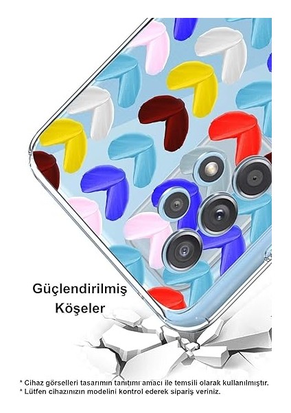 Samsung Galaxy A23 ile Uyumlu Water Color 1 Kamera Korumalı Şeffaf Kılıf fiyatları