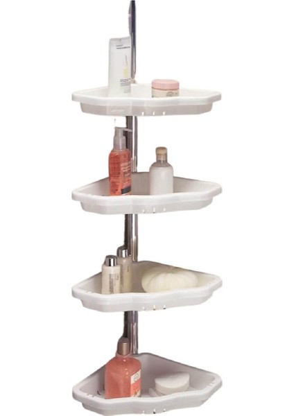 Banyo Köşe Rafı, Aluminyum, Beyaz modelleri