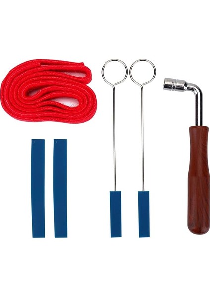 Piyano Ayar Seti, Akort Anahtarı, Çekiç, Kauçuk Sessiz, Mizaç Şeridi Sabitleme Alet Seti Seti