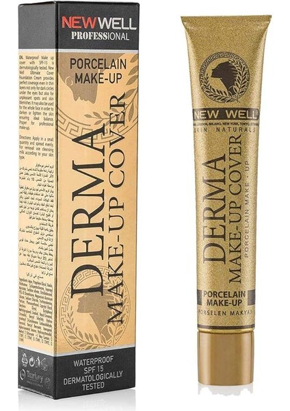 Well Derma Make-Up Cover Foundation - Gold 1 Paket (1 x 50 G)