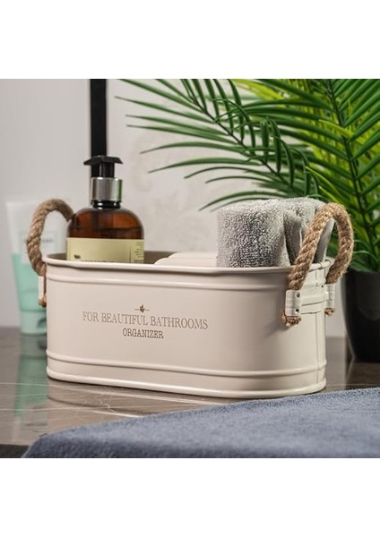 Metal Ip Kulplu Baton Metal Banyo Düzenleyici, Banyo Organizeri (For Beautiful Bathrooms Organizer Baskı) LN1207K modelleri