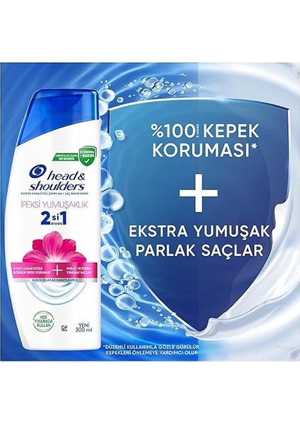 &amp; Shoulders Ipeksi Yumuşaklık 2'si 1 Arada Kepeğe Karşı Etkili Şampuan 300ML modelleri