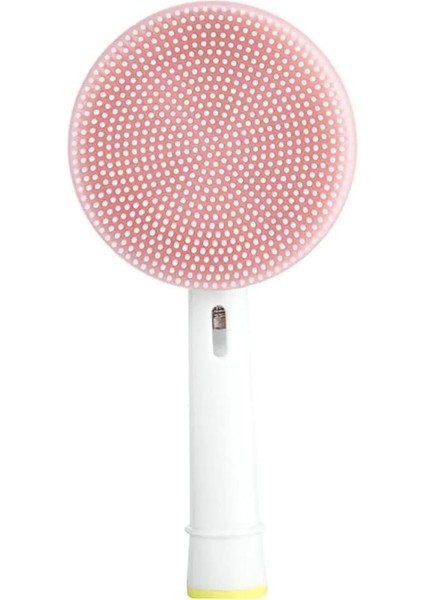 ve Pilli Diş Fırçaları ile Uyumlu Silikon Yüz Temizleme ve Masaj Aparatı – Pembe