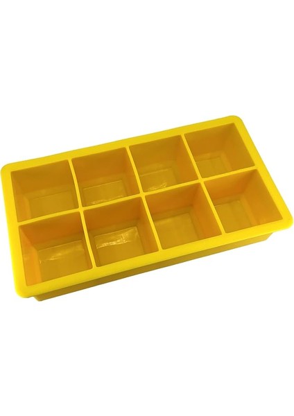 Chef Eysigo Kapaklı Silikon Buz Kalıbı - Bpa Içermeyen, Viski ve Kokteyller Için Büyük Buz Kalıpları, 2 Inç Büyük Buz Küpleri Yapmak Için Kolayca Çıkarılabilen Silikon Buz Kalıbı, Sarı fırsatları