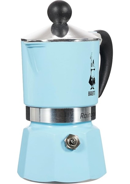5041 Rainbow Espresso Pişirici, Alüminyum, Açık Mavi, 1 Fincan fırsatları