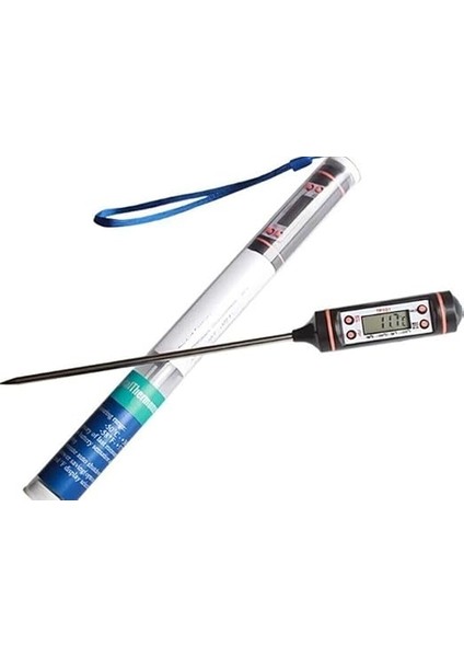 Siyah Renk Dijital Gıda Yemek Termometresi Yemek Isı Ölçer