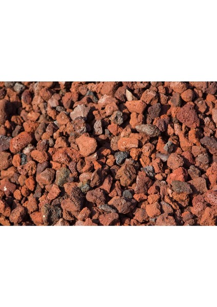 Kırmızı Pomza Taşı 15-25 mm 40 Lt (20 Kg) Volkanik Ponza Lav Taşı Kaktüs Sukulent Tarım Pomzası