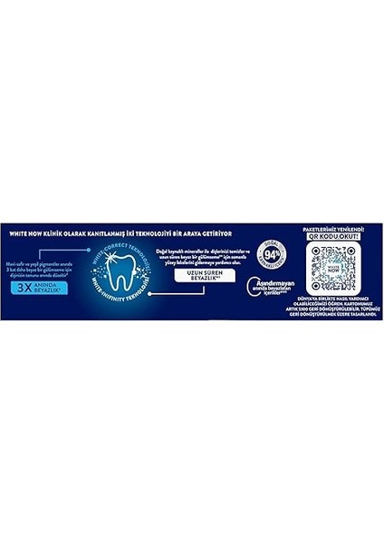 White Now Diş Macunu Original Uzun Süren Beyazlık 75 ml modelleri