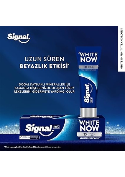 White Now Diş Macunu Original Uzun Süren Beyazlık 75 ml indirimleri