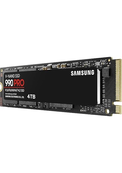 990 Pro Nvme M.2 Ssd, 4 Tb, Pcıe 4.0, 7.450 Mb/s Okuma, 6.900 Mb/s Yazma, Dahili Ssd, Oyun ve Video Düzenleme Için, MZ-V9P4T0BW modelleri