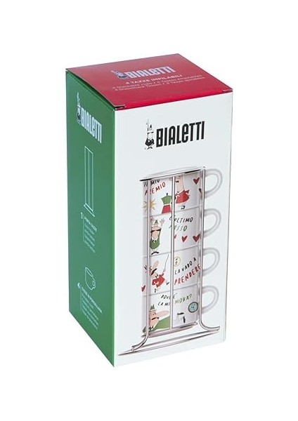 - 4'lü Istiflenebilir Cappuccino Fincan Seti - Karma Renkli - Porselen fiyatları