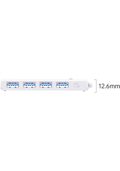 4 Portlu Type-C To USB 3.0 Yüksek Hızlı 5gbps Hub Çoklayıcı Beyaz fırsatları