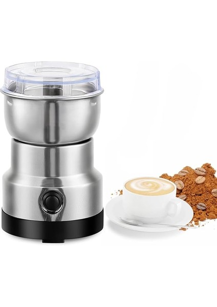 Home 200 Watt Çelik Bıçaklı Kahve ve Baharat Öğütme Makinesi – Kompakt Öğütücü, Bebek Maması Hazırlığına Uygun, Paslanmaz Çelik Hazne, Elektrikli Baharat ve Kahve Değirmeni