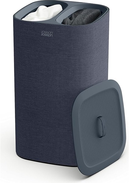 Joseph Tota Çamaşır Ayırma Sepeti, Siyah, 60 L