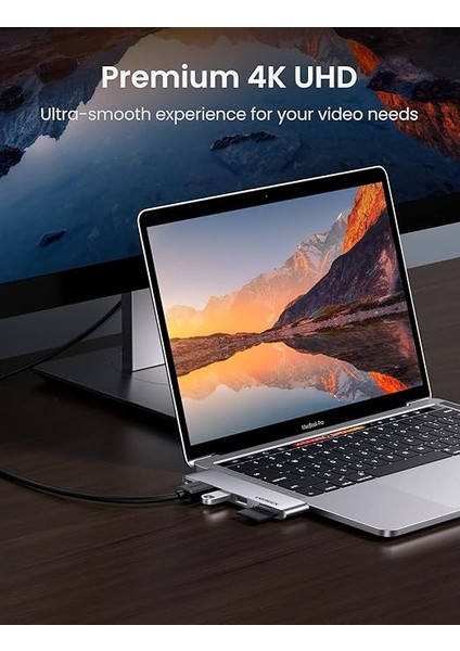 Macbook Pro Air Için Thunderbolt 3 Type-C HDMI USB 3.0 Tf Sd Kart Okuyucu Hub Adaptör modelleri