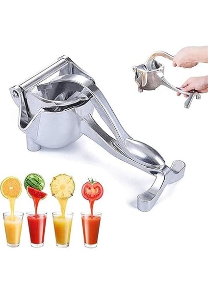 Manuel Katı Meyve Sıkacağı, Ağır Hizmet Tipi Tek Presli Limon Sıkacağı Premium Kalite Metal Alüminyum Alaşımlı El Sıkacağı Elma, Portakal, Üzüm, Greyfurt Için Meyve Sıkacağı indirimleri