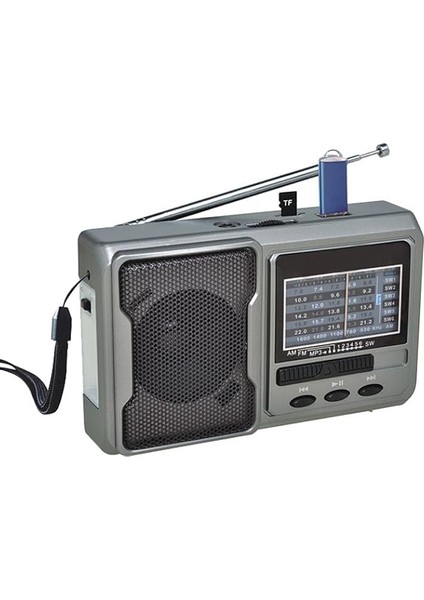 Tepe FP-1781BT Mini Cep Radyosu Bluetooth Hoparlör Fm Radyo LED Işıklı Şarjlı USB Micro Sd Mp3 Desteği Aux Kulaklık Çıkışı