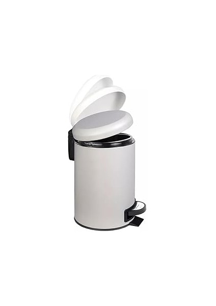 Paslanmaz Elit Pedallı Çöp Kovası Beyaz 5 Lt (000301-2) fiyatları