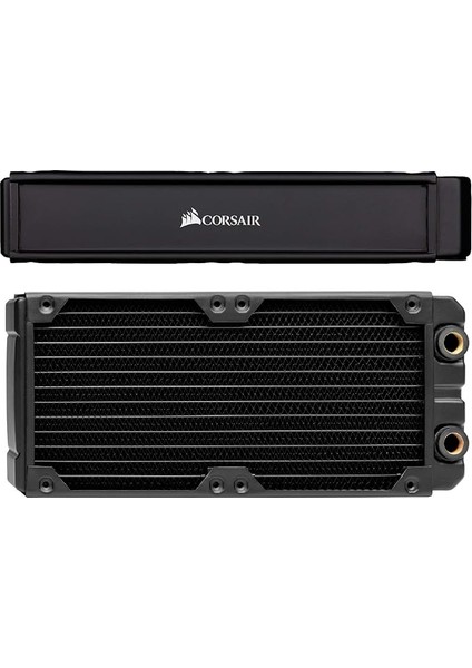 Hydro x Series Xr7 Radyatör (240 Mm, Iki 120 mm Fan Sabitlemesi, Kolay Kurulum, Bakır Konstrüksiyon, Yüksek Kaliteli Poliüretan Kaplama, Entegre Vida Kılavuzu) Siyah