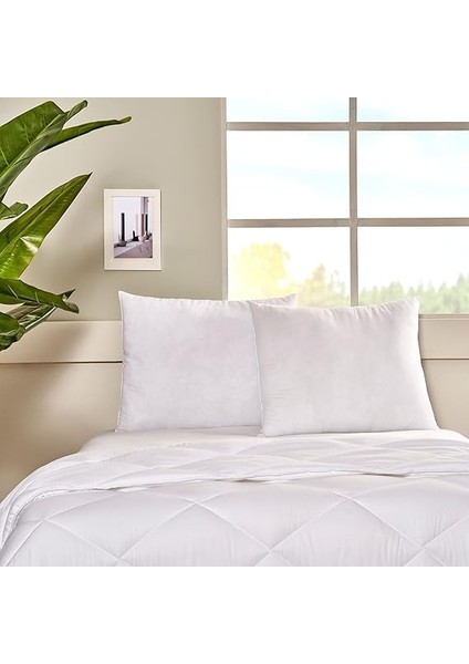Comfort Düz Dış KUMAŞ:%100 Pamuk, Iç Dolgu: Boncuk Elyaf Yastık, Beyaz, 50X70 cm fiyatları