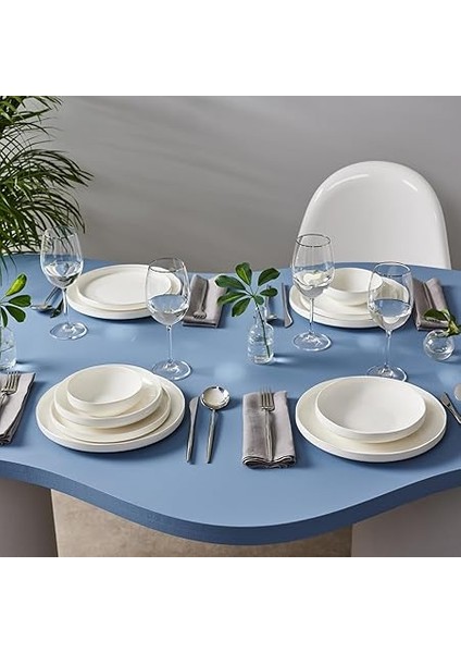 Stream Bone Saturn 24 Parça 6 Kişilik Yemek Takımı Beyaz fırsatları