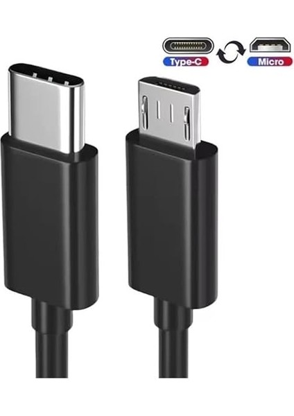 Type-C To Micro USB Çevirici Dönüştürücü Kablo 80 cm fırsatları