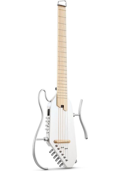 Hush I Pro Seyahat Gitar Akustik Elektro Gitar -Sedefli Beyaz